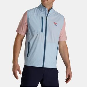 Men's 2023 U.S. Open FootJoy Light Blue Full-Zip Vest